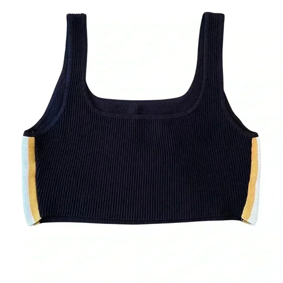 Aritzia Babaton Square Neck Ribbed Crop Tank Size Large - Picture 6 of 6